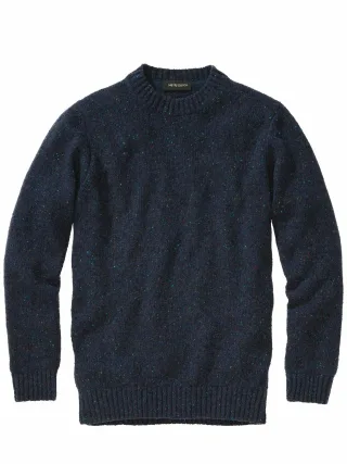 Mey & Edlich Herren Muße-Pullover Blau 60 % Wolle, 20 % Viskose, 20 % Polyamid