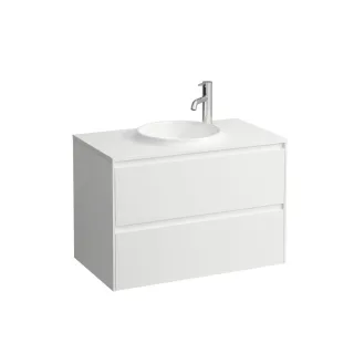 LAUFEN Waschtischunterschrank LANI 830x520x595 2 Schubl. f.WT H814074 weiß matt, H4042621122601 H4042621122601