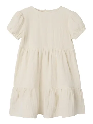 NAME IT - NMFJASMIN SS DRESS NOOS Summer Sand - Gr. - 110