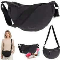 Alessandro Salvatore Handtasche Crossbag Damen Schultertasche Banane Tasche, RückentascheUmhängetasche Freizeittasche 4431 + Etui
