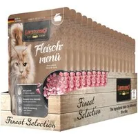 Leonardo Catfood Fleischmenü - getreidefreies Nassfutter mit Huhn, Rind & Lamm 16x85g, Nassfutter für: Katzen