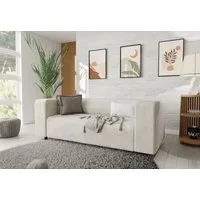 S-Style Möbel 2-Sitzer Sofa Gustav aus Cord-Stoff mit bequemem Sitz, mit Wellenfederung