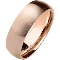 Taffstyle Fingerring Herren Damen Ring Edelstahl Rosegold IP Matt Größe 52 (16.6) Breit 6mm (Partnerring Ehering Trauring Hochzeitsring), Partnerring Herrenring Damenring Freundschaftsring Paarring