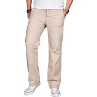 Alessandro Salvarini Leinenhose Herren – leichte Sommerhose Baumwolle Luftige Hose mit Kordelzug und bequemem Schnitt