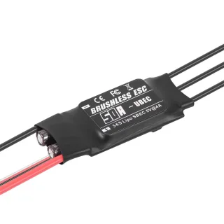 Neebrc 50A 3-6S Brushless ESC with 5V 4A BEC for Fixed Wing RC Airplane