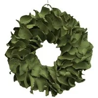 Couronne Dekokranz Kranz Deko Hängekranz Grün Natürlich Landhausstil Klein 25 cm, Naturmaterialien in Handarbeit gefertigt