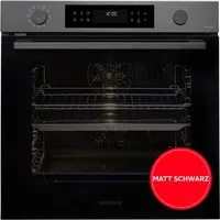 Samsung Pyrolyse Backofen Serie 4 NV7B44503DB, mit Teleskopauszug nachrüstbar, Pyrolyse-Selbstreinigung, Die matte Optik sorgt für ein elegantes und modernes Aussehen