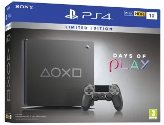 Sony PlayStation 4 Slim 1TB [Days of Play Limited Edition inkl. DualShock-Controller] steel