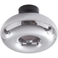 Lindby Deckenleuchten Zehra, Glas Schwarz IP20, 1 x 15 W LED