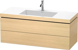 Duravit L-Cube c-bonded Set wandhängend Mediterrane Eiche Matt 1200x480x500 mm - LC6929O7171 LC6929O7171