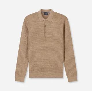 OLYMP - OLYMP Casual Strick nougat - Gr. - XXL