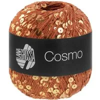 LANA GROSSA COSMO Häkelwolle, 260 m (Beilaufgarn aus Baumwolle mit großen und kleinen Pailletten), 100 g