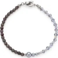 LEONARDO Edelstahlarmband Leonardo Damen-Armband Edelstahl Glasstein, Modern