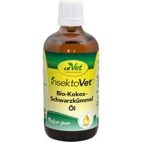 cdVet insektoVet Bio-Kokos-Schwarzkümmel-Öl, Ergänzungsfutter für: Hunde, Unterstützt die Haut-und Fellfunktion