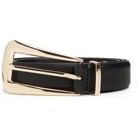 Tommy Hilfiger Ledergürtel TH WEST 2.5 cm breit mit länglicher, eckiger Schnalle