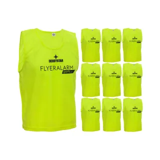 Derbystar Leibchen FA sports - gelb - Gr. Senior - 10er Set
