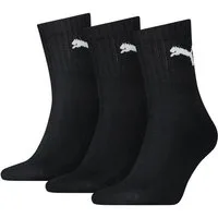 PUMA Sportsocken short crew (3-Paar) gepolsterte Frottee-Sohle, atmungsaktiv