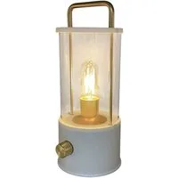 Coen Bakker Deco BV LED Außen-Tischleuchte Portable Light, Dimmfunktion, LED, warmweiß, retro Design weiß usb dimmbar 11x26cm