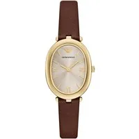 Emporio Armani Quarzuhr AR11708, Armbanduhr, Damenuhr, Lederarmband, analog