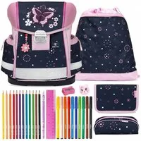 Belmil Schulranzen Set Classy 10-teilig 2025 Mädchen Butterfly Midnight