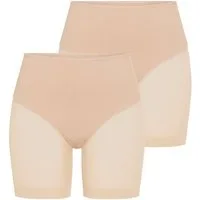 YSABEL MORA Shapingpants (2er Pack) mittlerer Form-Effekt, Tüll, Anti-Scheuer-Effekt, eng