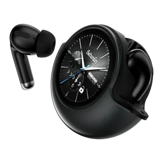 BX-T7 TWS bluetooth 5.4 Earphone Smart Touch Screen Earphone 13mm Large Moving Coil Call Noise Cancelling 30H Battery Li