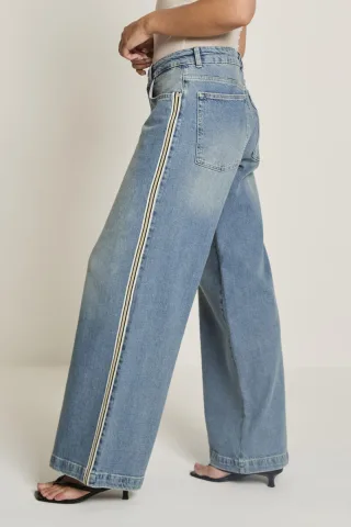 para mi - Weit geschnittene Jeans - Cloë (Tape) blau - Gr. - L32