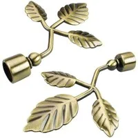 Liedeco Gardinenstangen-Endstück Bacchus, Gardinen, (Set, 2-St), für Gardinenstangen Ø 16 mm