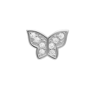 Luxenter Piercing mit funkelndem Zirkonia, veredelt mit 925er Sterlingsilber – Dosa