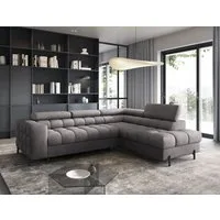 Lukas Möbel Ecksofa Ecksofa Frida mit Bettfunktion in Bubble Look, mit Schlaffunktion, Bettkasten, in Bubble-Look