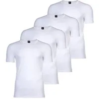 BOSS Unterhemd Herren Unterhemd 4er Pack Baumwolle (Packung, 4er Pack)