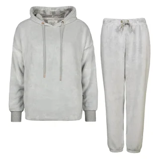 Damen Thermo Trainingsanzug-Set mit weichem Oberteil und Unterteil für den Winter