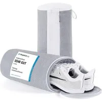 Teletrogy Wäschenetz Schuhwaschbeutel Waschmaschine, 2Pcs 3D-Net Wäschesack Schuhe,(1-St), Schuhbeutel für Waschmaschine mit Verstecktem Reißverschluss, Max EU46