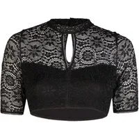 Nina Von C. Dirndlbluse Dirndlbluse Rebekka halbarm schwarz