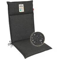 Herlag Hochlehnerauflage Bea Gartenstuhlauflage Hochlehner Wasserabweisend 120x50x4,5cm, (1 St), Polsterauflage für Klappstühle mit UV- & Fleckschutz
