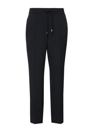 comma - Jogpants mit Elastikbund blau - Gr. - 38