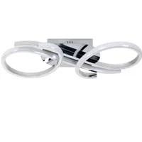 Riserva LED Deckenleuchte Kreative Aluminiumlampe, 36W Deckenlampe, warmes Licht 3000K, LED wechselbar, Augenschutzdesign, energiesparend, für Cafés, Konzertsäle, Garderoben