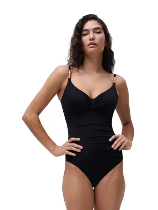 Chantelle Lingerie - Icon Bedeckender Badeanzug mit Bügeln Black - Gr. - 80F
