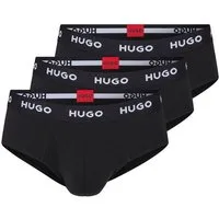 HUGO Hüftslip HIPBRIEF TRIPLETPACK (Packung, 3-St., 3er Pack) mit modischem HUGO Logo-Elastikbund