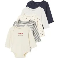 vertbaudet Body Bio-Kollektion: Baby Schlupfbodys 5er-Pack