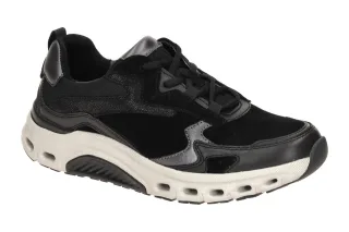 Gabor 76.986.47 ROLLINGSOFT Schwarze Sneaker mit Sto?d?mpfung