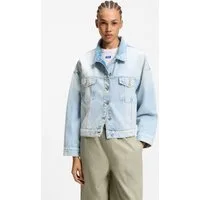 HUGO Jeansjacke Lou Boxy, leicht oversized