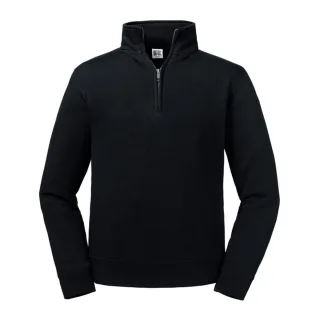 Russell - "Authentic" Sweatshirt mit kurzem Reißverschluss für Herren (Schwarz)