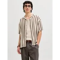 Jack & Jones Kurzarmhemd JJEJEFF RESORT STRIPE SHIRT S/S SN Viskose, loose fit
