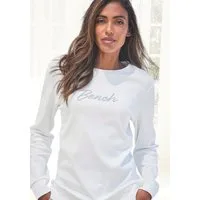 Bench. Loungewear Sweatshirt mit Logostickerei, Loungewear