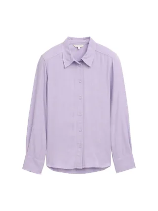 Tom Tailor - Bluse aus Viskose soft lavender melange - Gr. - 40