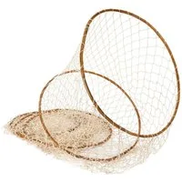 NKlaus Dekofigur 180cm Hochwertiger Reuse mit 5 Ringen Hobbyfischer, Angler nachhaltige, Made in Germany