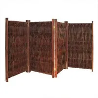 NOOR Paravent Weide - mehrteilig - klappbar - Sichtschutz-Module (4 St), aus Naturmaterialien - Sichtschutz für Garten, Terrasse und Balkon