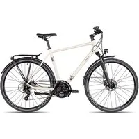 2R Manufaktur Trekkingrad TRS GO, 21 Gang Shimano Tourney RD-TY300-7 Schaltwerk, Kettenschaltung, Shimano Tourney Kettenschaltung weiß