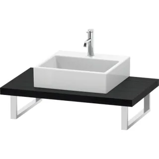 Duravit DuraStyle Konsole DS102C01616 für Aufsatzbecken, 1 Ausschnitt, Stärke 4.5 cm, Eiche schwarz